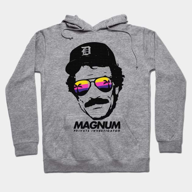 Tom Selleck / Magnum Private Investigator Hoodie by Ilustra Zee Art